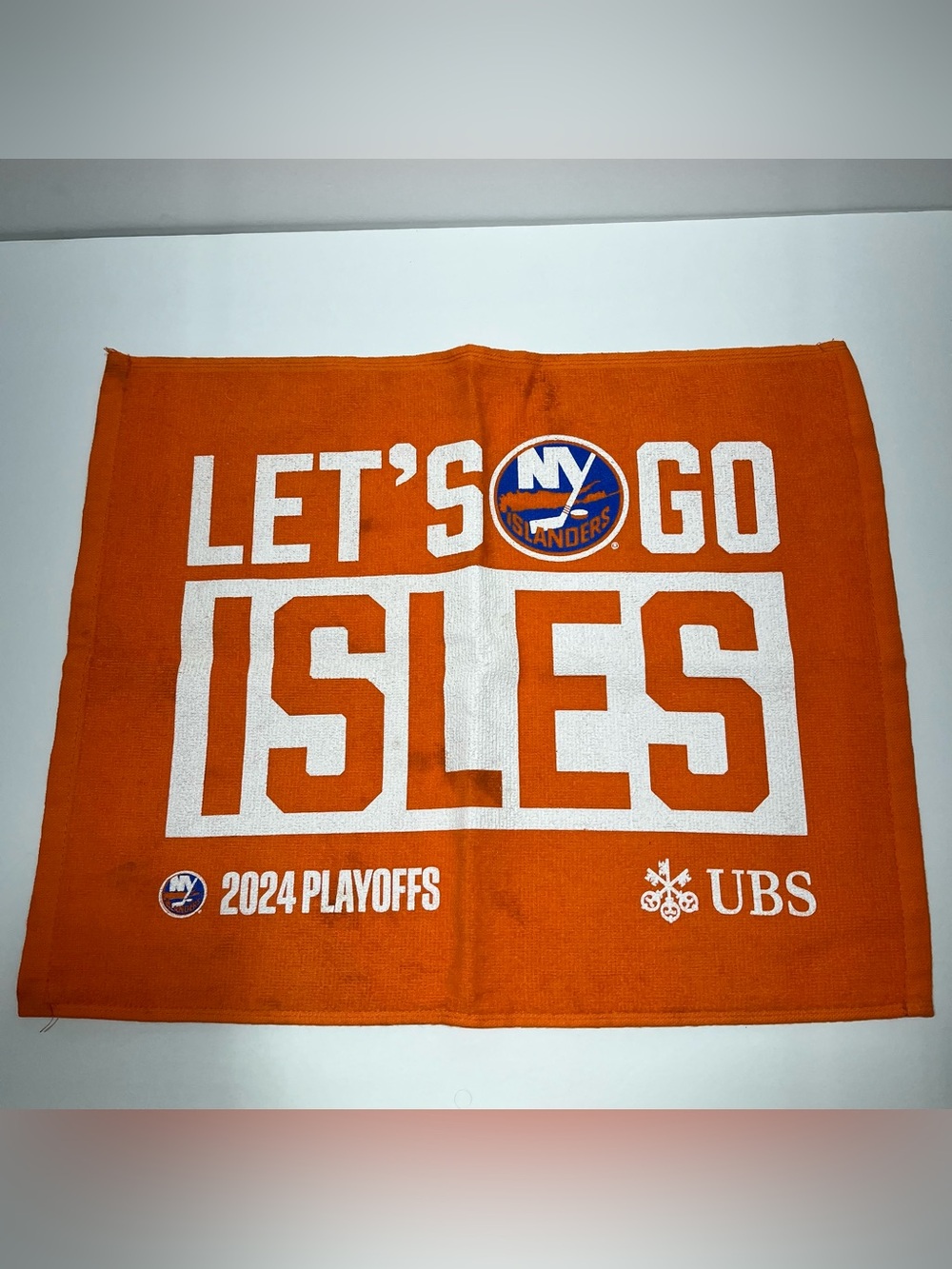 NWT New York Islanders 2024 Playoffs Towel - NEW. (Lot 2)